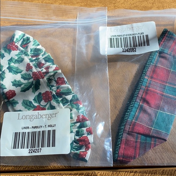 Longaberger Other - Longaberger parsley basket liners